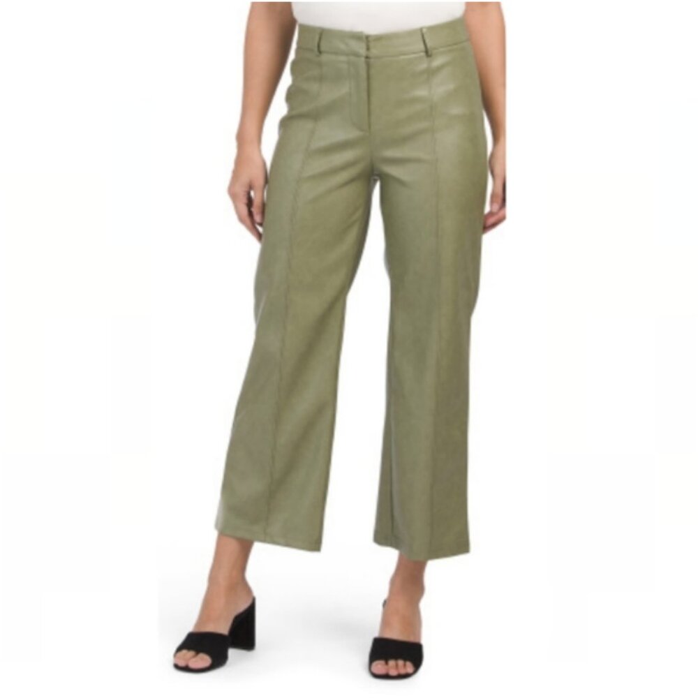 7FAM Vegan‎ Leather Crop Pants